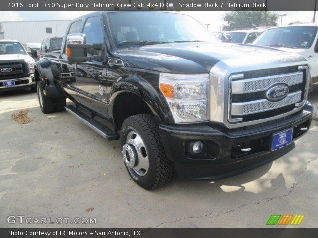 2016 Ford F350 Super Duty Platinum Crew Cab 4x4 DRW in Shadow Black