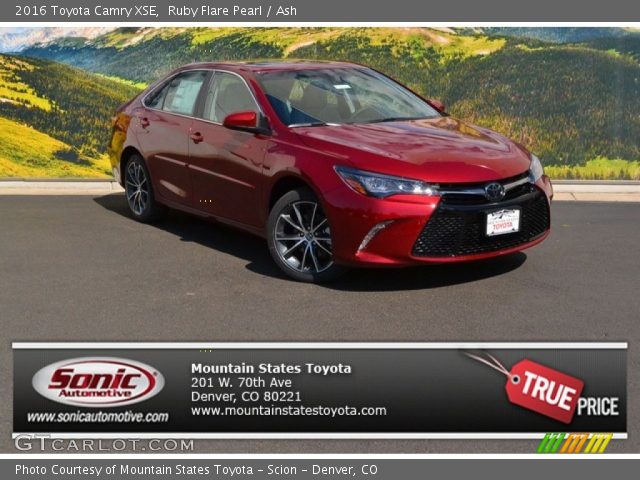2016 Toyota Camry XSE in Ruby Flare Pearl