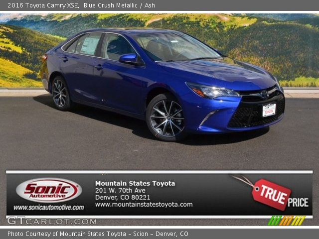 2016 Toyota Camry XSE in Blue Crush Metallic