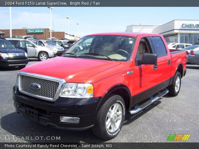 2004 Ford F150 Lariat SuperCrew in Bright Red