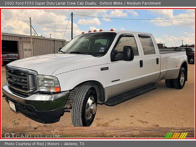 2002 Ford F350 Super Duty Lariat Crew Cab Dually in Oxford White