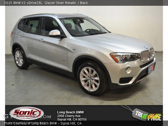 2015 BMW X3 xDrive28i in Glacier Silver Metallic