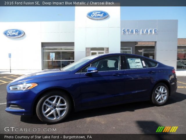 2016 Ford Fusion SE in Deep Impact Blue Metallic