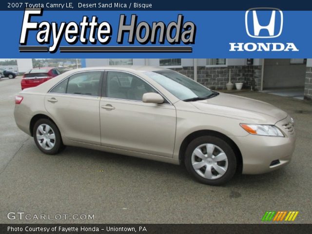 2007 Toyota Camry LE in Desert Sand Mica