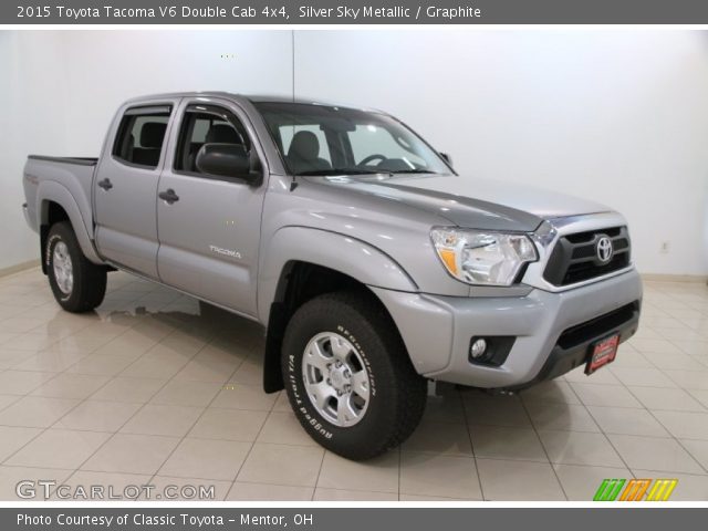 2015 Toyota Tacoma V6 Double Cab 4x4 in Silver Sky Metallic