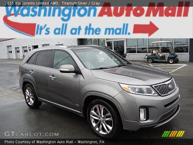 2015 Kia Sorento Limited AWD in Titanium Silver