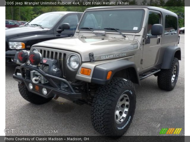 2006 Jeep Wrangler Unlimited Rubicon 4x4 in Light Khaki Metallic