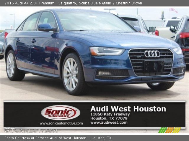 2016 Audi A4 2.0T Premium Plus quattro in Scuba Blue Metallic