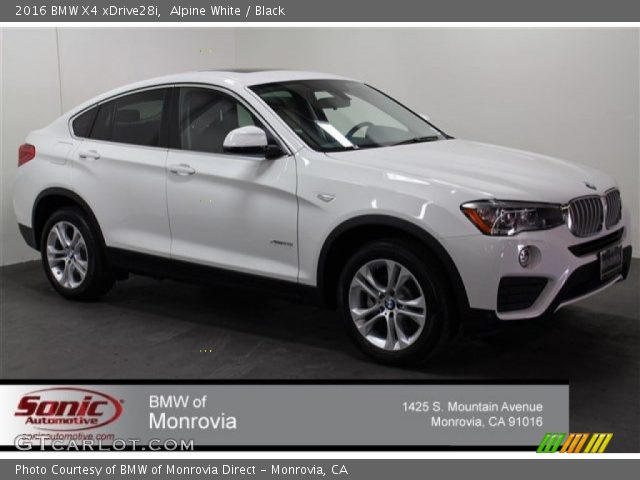 2016 BMW X4 xDrive28i in Alpine White