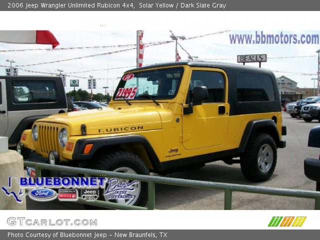 2006 Jeep Wrangler Unlimited Rubicon 4x4 in Solar Yellow