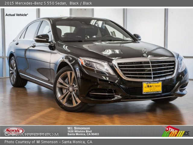 2015 Mercedes-Benz S 550 Sedan in Black