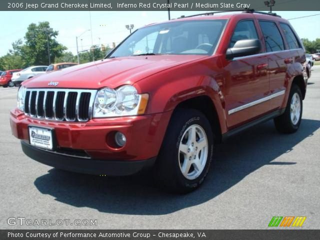 2006 Jeep Grand Cherokee Limited in Inferno Red Crystal Pearl