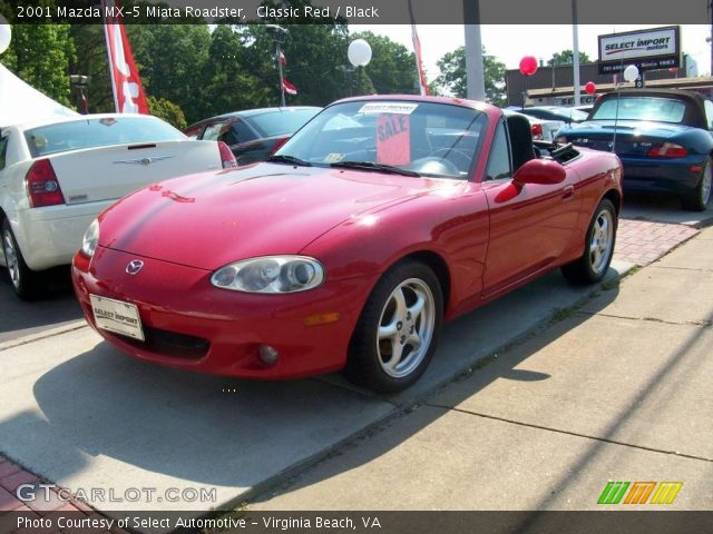 2001 Mazda MX-5 Miata Roadster in Classic Red