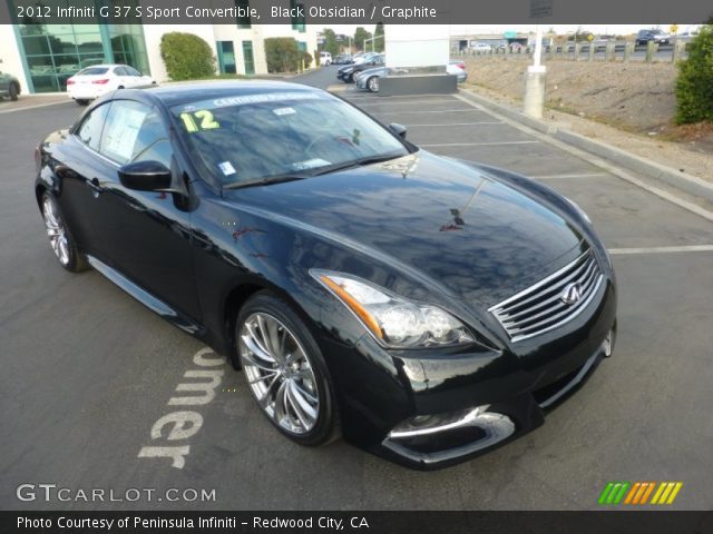 2012 Infiniti G 37 S Sport Convertible in Black Obsidian