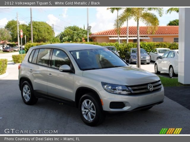 2012 Volkswagen Tiguan S in White Gold Metallic