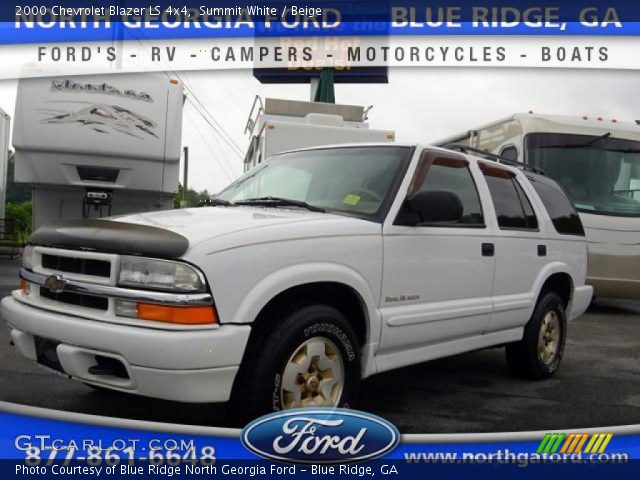 2000 Chevrolet Blazer LS 4x4 in Summit White