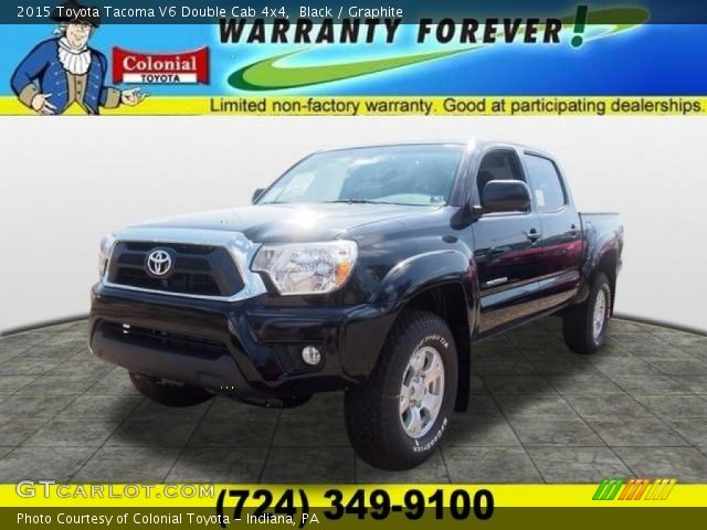 2015 Toyota Tacoma V6 Double Cab 4x4 in Black