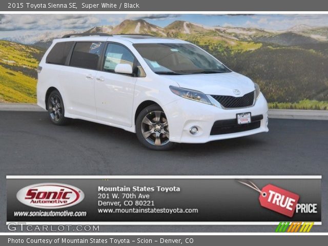 2015 Toyota Sienna SE in Super White