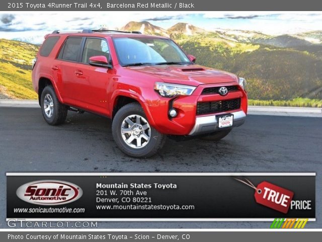 2015 Toyota 4Runner Trail 4x4 in Barcelona Red Metallic