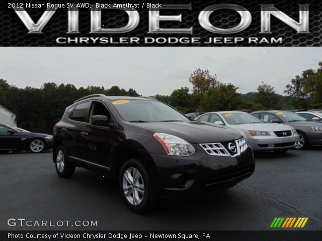 2012 Nissan Rogue SV AWD in Black Amethyst