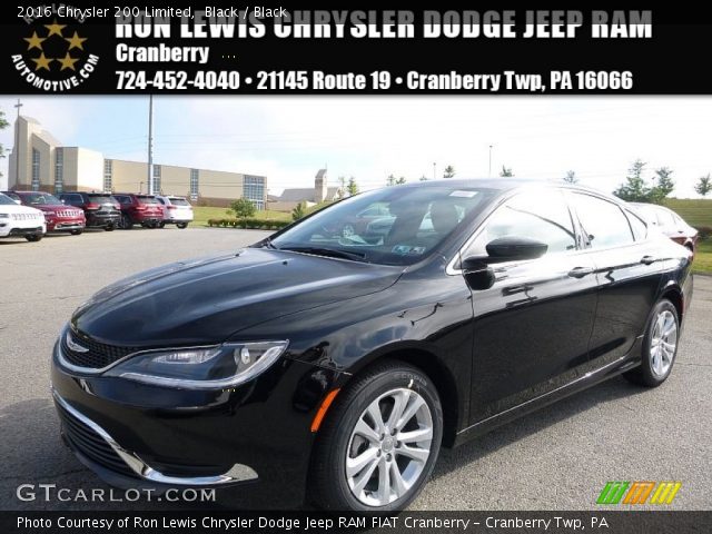 2016 Chrysler 200 Limited in Black