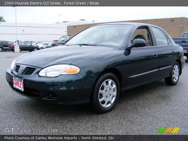 2000 Hyundai Elantra GLS Sedan in Forest Green