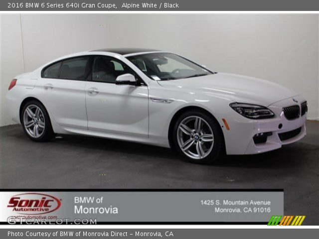2016 BMW 6 Series 640i Gran Coupe in Alpine White
