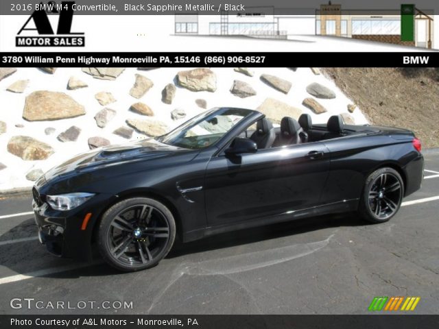 2016 BMW M4 Convertible in Black Sapphire Metallic