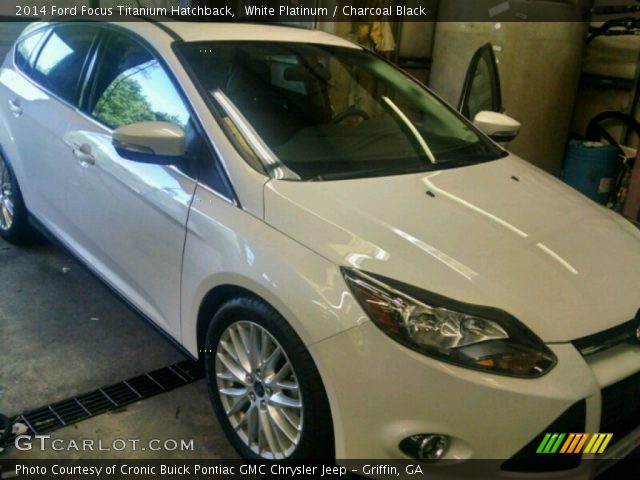 2014 Ford Focus Titanium Hatchback in White Platinum