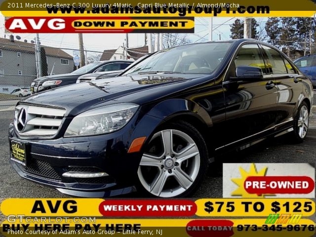 2011 Mercedes-Benz C 300 Luxury 4Matic in Capri Blue Metallic