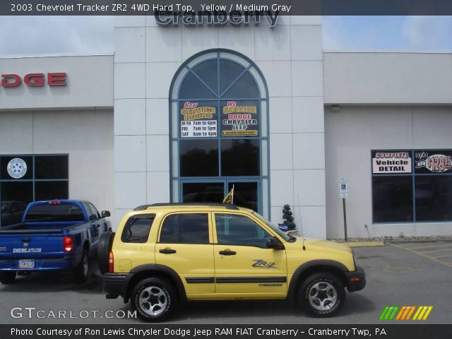 2003 Chevrolet Tracker ZR2 4WD Hard Top in Yellow
