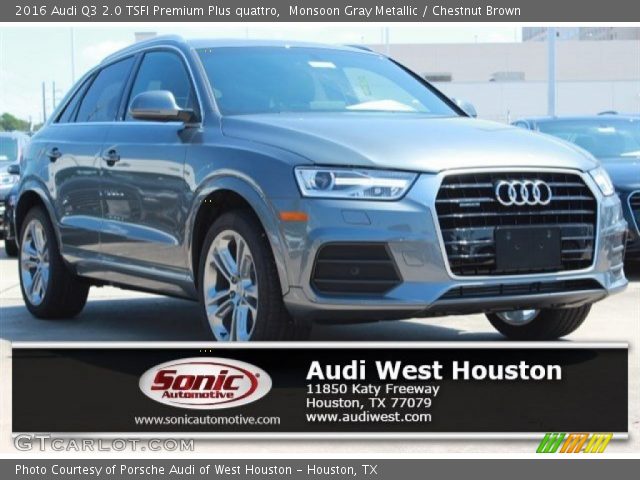 2016 Audi Q3 2.0 TSFI Premium Plus quattro in Monsoon Gray Metallic