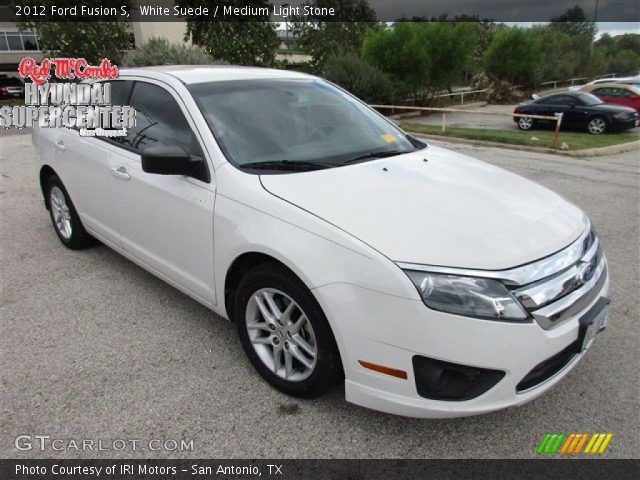 2012 Ford Fusion S in White Suede