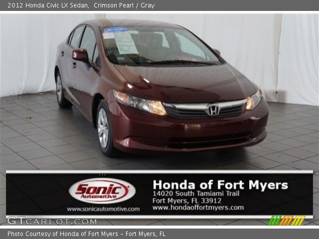2012 Honda Civic LX Sedan in Crimson Pearl
