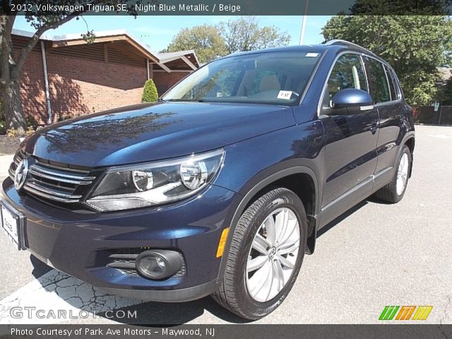 2012 Volkswagen Tiguan SE in Night Blue Metallic