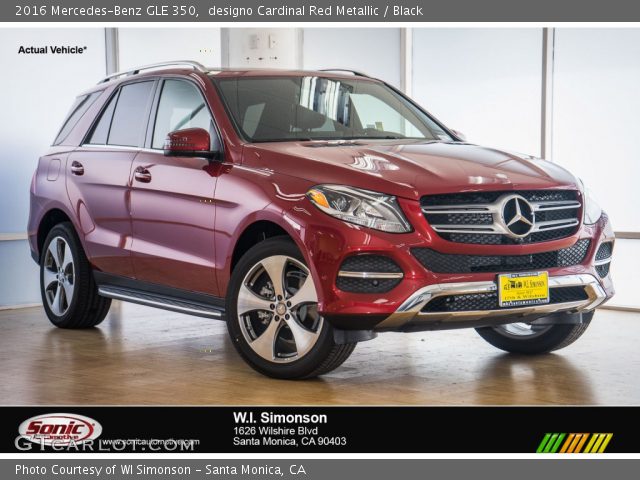 2016 Mercedes-Benz GLE 350 in designo Cardinal Red Metallic