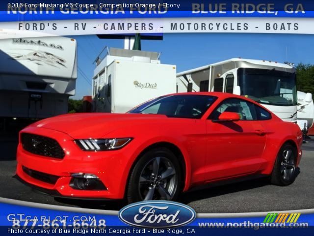 2016 Ford Mustang V6 Coupe in Competition Orange