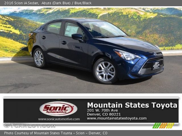 2016 Scion iA Sedan in Abyss (Dark Blue)