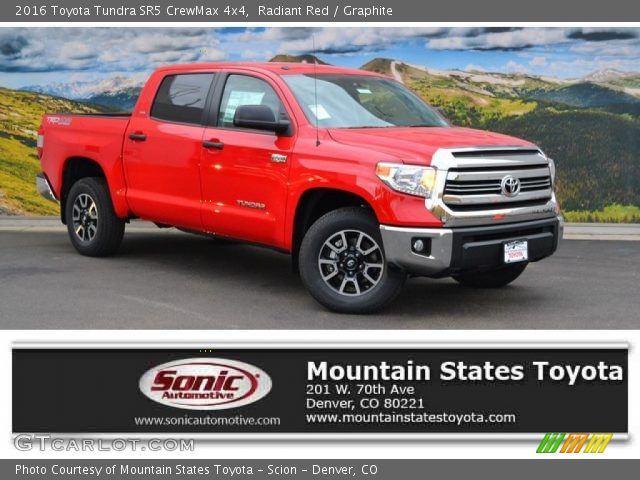 2016 Toyota Tundra SR5 CrewMax 4x4 in Radiant Red