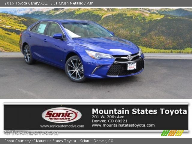2016 Toyota Camry XSE in Blue Crush Metallic