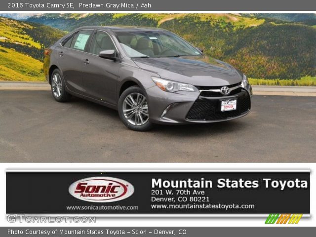 2016 Toyota Camry SE in Predawn Gray Mica