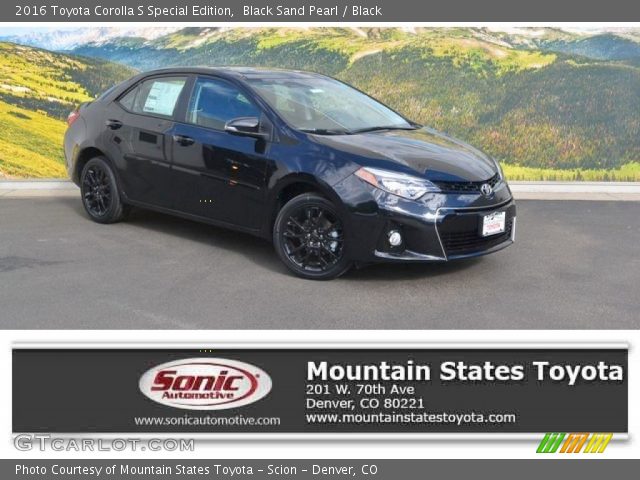 2016 Toyota Corolla S Special Edition in Black Sand Pearl
