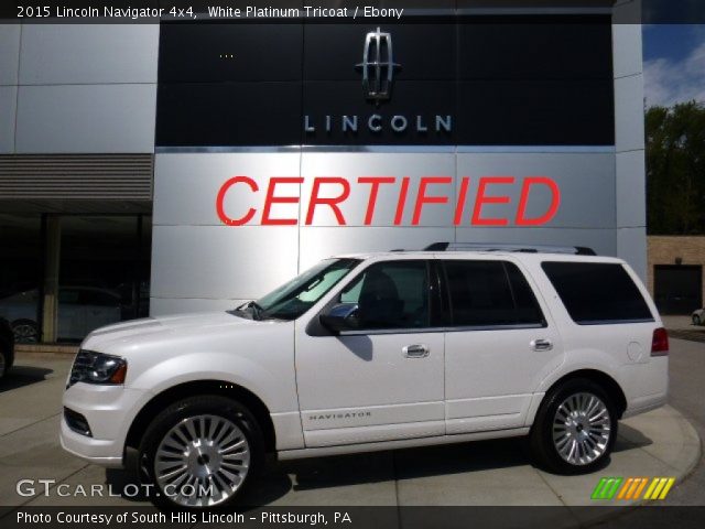 2015 Lincoln Navigator 4x4 in White Platinum Tricoat