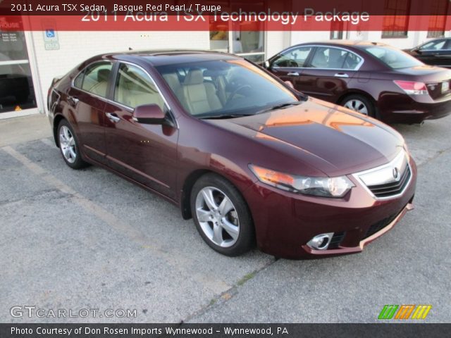 2011 Acura TSX Sedan in Basque Red Pearl