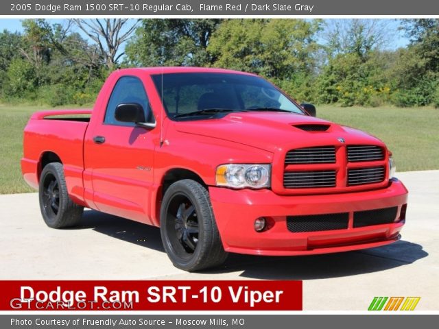 2005 Dodge Ram 1500 SRT-10 Regular Cab in Flame Red