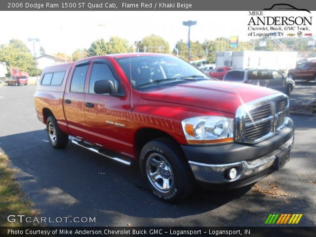 2006 Dodge Ram 1500 ST Quad Cab in Flame Red