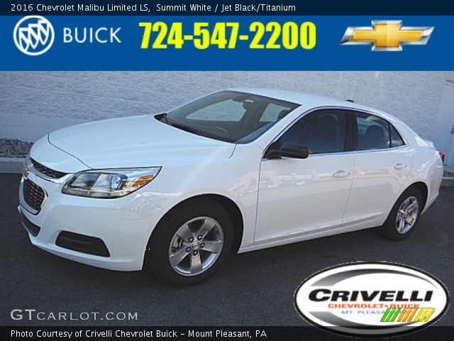 2016 Chevrolet Malibu Limited LS in Summit White