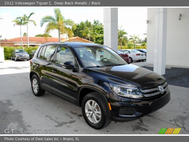 2012 Volkswagen Tiguan S in Deep Black Metallic