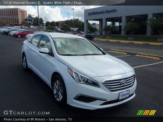 2016 Hyundai Sonata SE in Quartz White Pearl