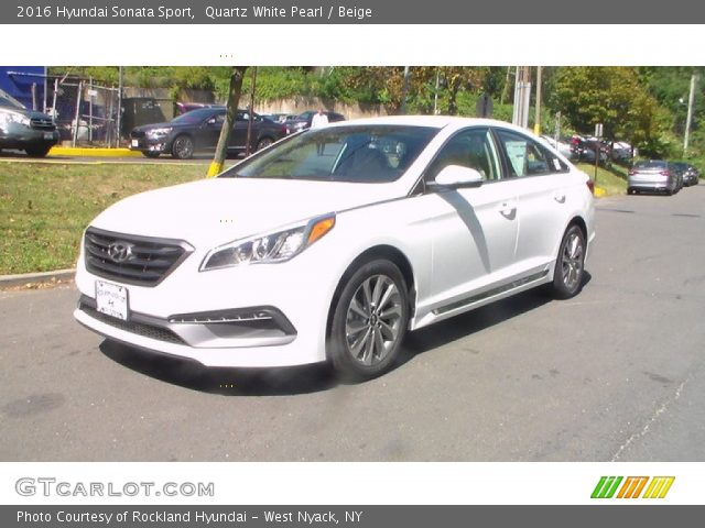 2016 Hyundai Sonata Sport in Quartz White Pearl
